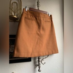 Mod Ann Taylor Loft A-line mini skirt with slit pockets